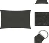 vidaXL Sonnensegel 160 g/m² Anthrazit 2,5x4 m HDPE -  Produktbild-Vorschau 1