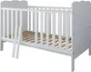 ZEE Weiß Babybett 140x70 ISABEL 2in1  Kinderbett umbaubar Produktbild-Vorschau 3