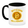 Bitcoin Millionär Kaffeebecher in schwarz mit Kryptowährung Produktbild-Vorschau 2