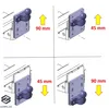 Höhenverstellbare Adapterplatte Anhängerbock 4x90 mm für Produktbild-Vorschau 4