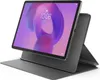 A tablet with a folio case is displayed at an angle on a white background. Produktbild-Vorschau