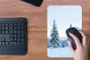 MuchoWow® Mauspad Mousepad Winter - Schnee - Bäume 18x27 cm Produktbild-Vorschau 4