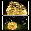 Solar-Lichterkette Garten 100 LED 12m – Warmweiße Produktbild-Vorschau 6