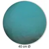 Kissenbezug rund 40 cm petrol Leinenoptik Kissenhülle Produktbild-Vorschau 3