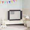 vidaXL Barrière de sécurité pour lit de bébé gris foncé Voir les images du produit 2