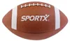 Ballon de rugby SportX en caoutchouc marron et blanc, 390 Voir les images du produit 1