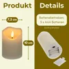 LED Kerze mit Timerfunktion Echtwachs LED Kerzen flackernde Produktbild-Vorschau 2