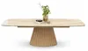 Designový rozkládací stůl 180(260)x98 FAMTIS - béžovozlatý Náhled obrázku produktu 3