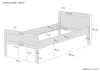 Einzelbett Buche hohes Seniorenbett 100x220 Überlänge Produktbild-Vorschau 7