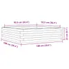 Pflanzkübel Weiß 100x100x23 cm Massivholz Kiefer Produktbild-Vorschau 8
