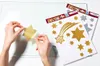 HERMA 15644 HERMA Vánoční okenní dekorace „Hvězdy“, zlatá Náhled obrázku produktu 3