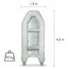 EBERTH Schlauchboot Angelboot Paddelboot aus robustem PVC Produktbild-Vorschau 3