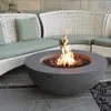 Gas Feuerstelle Ätna in grauer Betonoptik aus Faserbeton Produktbild-Vorschau 9