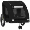vidaXL Fahrradanhänger Hunde Schwarz Oxford-Gewebe und Produktbild-Vorschau 4