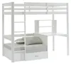 Hochbett 90 x 200 cm mit Schreibtisch, Schlafsofa und Produktbild-Vorschau 1