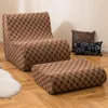 COSTWAY Sitzsack Sessel mit Hocker, Sitzsack Erwachsene mit Produktbild-Vorschau 2