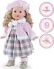 Puppe Annabell Mädchen 42 cm mit langen Haaren Schlafaugen Puppenkleid Spielzeug Geschenk Produktbild-Vorschau