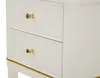 Mesita de noche de madera de pino, MDF y hierro, de Vista previa de la imagen del producto 4