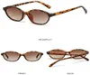 Cat Eye Sonnenbrille Damen – Retro Oval Schmale Produktbild-Vorschau 10