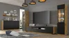 A modern living room with a TV, media console, and storage units. Náhled obrázku produktu
