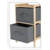 Grauer Holzschrank mit zwei Schubladen 46 cm Produktbild-Vorschau 17