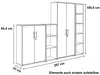 Aktenschrank TABOR 4 in Eiche Sonoma / weiß matt, Produktbild-Vorschau 3