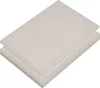 Two white plastic sheets stacked on a white background. Produktbild-Vorschau