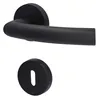 A black door handle and a keyhole escutcheon are shown against a white background. Produktbild-Vorschau