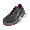 A single grey and pink safety shoe is shown against a white background. Náhled obrázku produktu