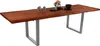Esstisch Baumkante Akazie nuss 160 (260) x 90 cm U-Gestell Produktbild-Vorschau 2