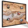 Magnettafel 80x60 cm mit schwarzem Rahmen - Magnetische Produktbild-Vorschau 1