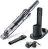 A cordless handheld vacuum cleaner and its accessories are displayed on a white background. Anteprima dell’immagine prodotto