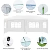 COSTWAY 3x6m padiglione da giardino per feste con 4 pareti Anteprima dell’immagine prodotto 11