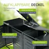 Juskys Mülltonnenbox Arel 4er - Metall Gartenbox - Produktbild-Vorschau 6