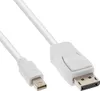 InLine Mini DisplayPort zu DisplayPort Kabel, weiß, 2m, 2 Produktbild-Vorschau 1