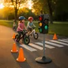 Relaxdays Ampel für Kinder, Licht & Sound, 69x21x21cm, Produktbild-Vorschau 3