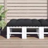 vidaXL Palettenkissen Schwarz 120x80x12 cm Stoff Produktbild-Vorschau 2
