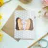 Mr. & Mrs. Panda babykarte Igel Liebe - Grau Pastell - Produktbild-Vorschau 2