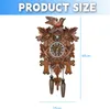 Retro-Wanduhr aus Holz im nordischen Stil mit Produktbild-Vorschau 5
