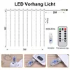 LED Lichterkette Lichtervorhang Innen 3X3m, LED Vorhang USB Produktbild-Vorschau 3