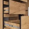 Eck-Schreibtisch AKORD B16 links Eiche Craft mit B124 x H77 Produktbild-Vorschau 4