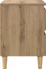 vidaXL Szafka nocna dąb Artisan 40 x 35 x 50 cm materiał Podgląd zdjęcia produktu 4