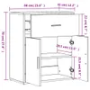 Sideboards 2 Stk. Räuchereiche 60x31x70 cm Holzwerkstoff Produktbild-Vorschau 10