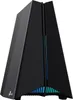 A black router with blue and green LED lights. Náhled obrázku produktu