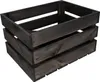 A dark wooden crate is shown against a white background. Produktbild-Vorschau
