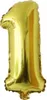 Zahl Luftballon XL 75CM Nummer Folienballon Gold 1 Produktbild-Vorschau 1