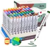 Acrylmarker Set, 90 Farben, wasserbasierte Tinte, 90A Produktbild-Vorschau 2