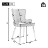 A diagram of a chair with dimensions indicated by lines and numbers. Produktbild-Vorschau