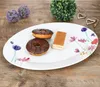 2x Marie Servierplatte oval Porzellan 35,5x24,3cm Blumen Produktbild-Vorschau 5