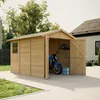 Dřevěná garáž 6 m² − komora s okny − V222xD320xŠ244 cm - Náhled obrázku produktu 8